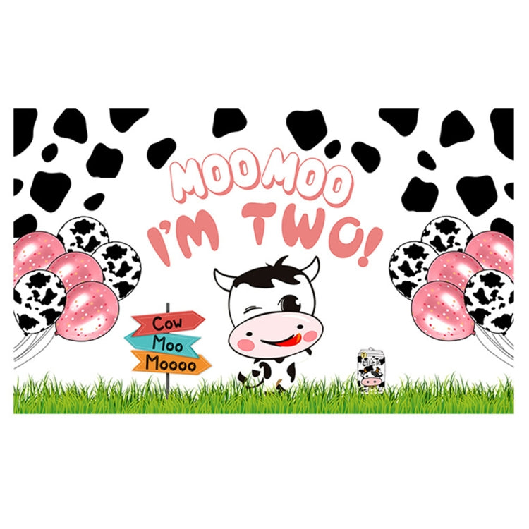 Cartoon Cow Theme Birthday Party Decoration Background Cloth Photography Banner My Store