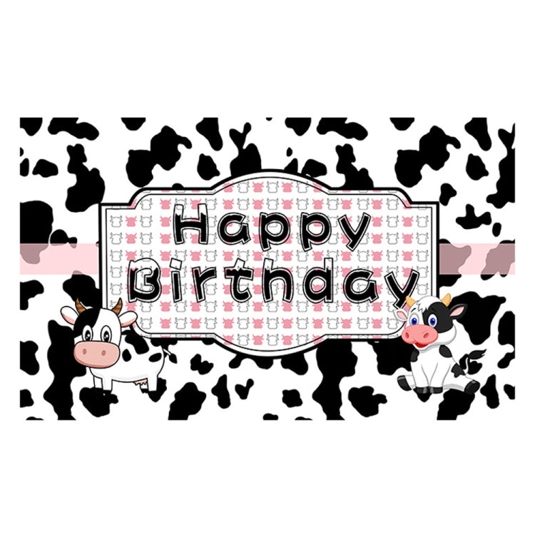 Cartoon Cow Theme Birthday Party Decoration Background Cloth Photography Banner My Store