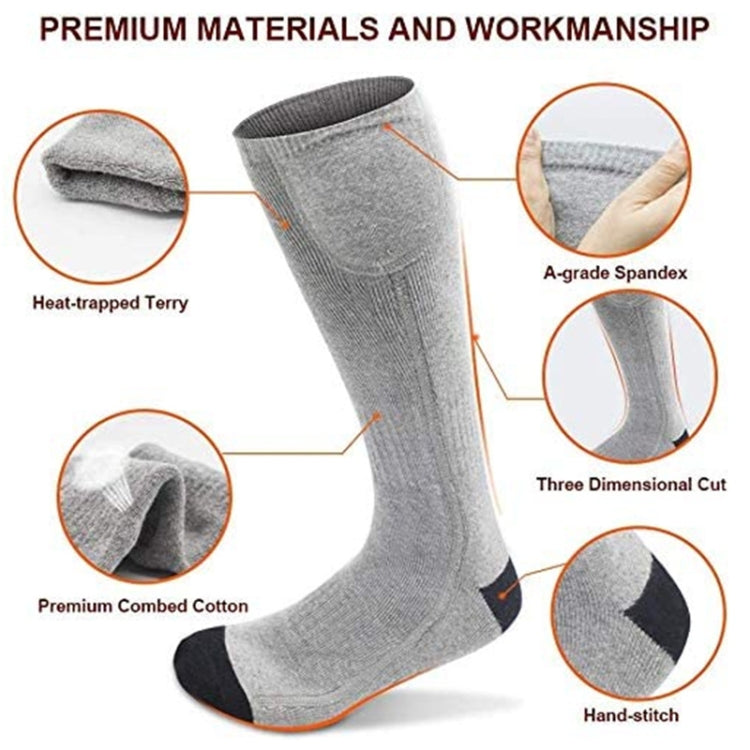 Y201 Winter Warm Tube Heated Cotton Socks Outdoor Heated Ski Socks