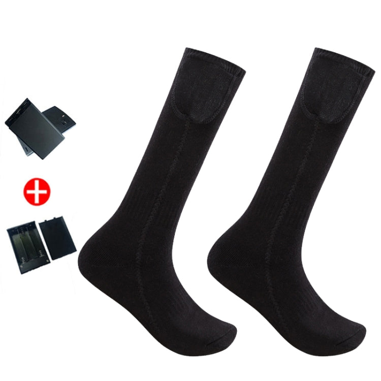 Y201 Winter Warm Tube Heated Cotton Socks Outdoor Heated Ski Socks Reluova