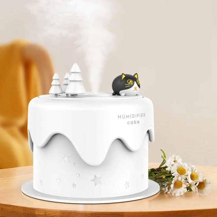 M328 Battery Type Mini Desktop Night Light Cartoon Cake Silent Spray Humidifier Reluova