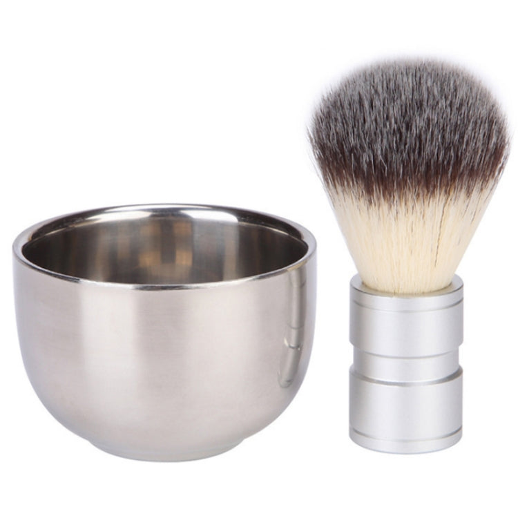 Stainless Steel Animal Hair Beard Brush Manual Stirring And Foaming Shaving Tool Reluova