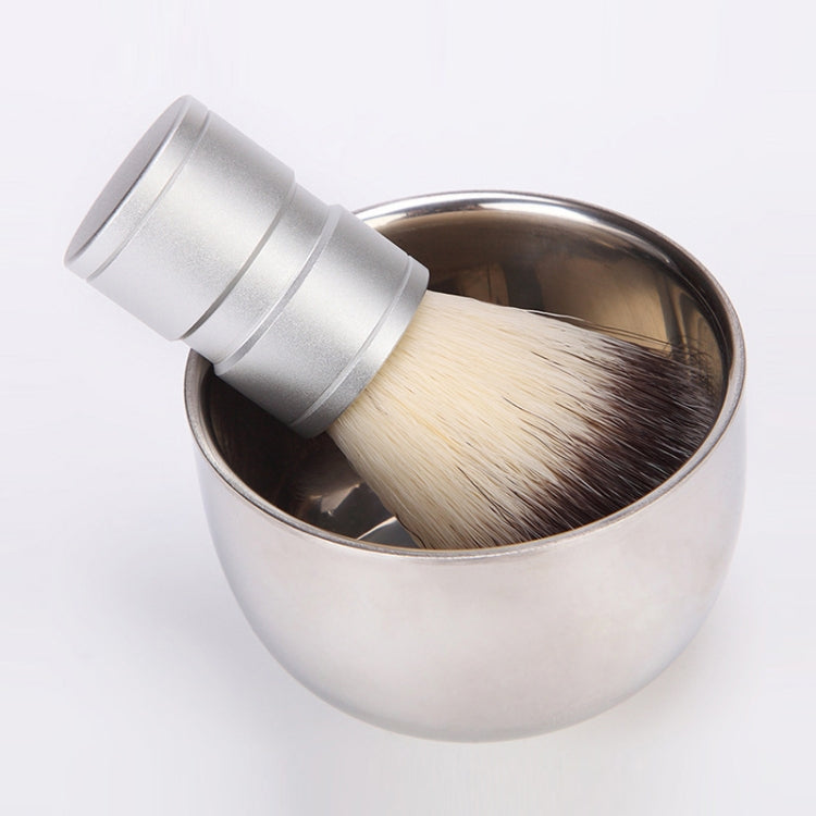 Stainless Steel Animal Hair Beard Brush Manual Stirring And Foaming Shaving Tool Reluova