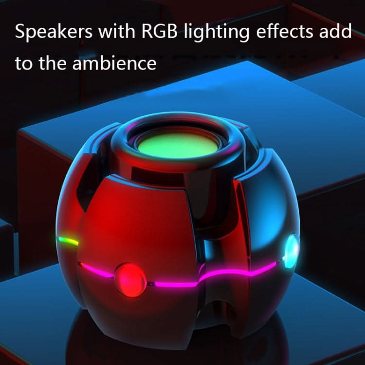 RGB Light Effect Gyro Shape Wireless Bluetooth Audio