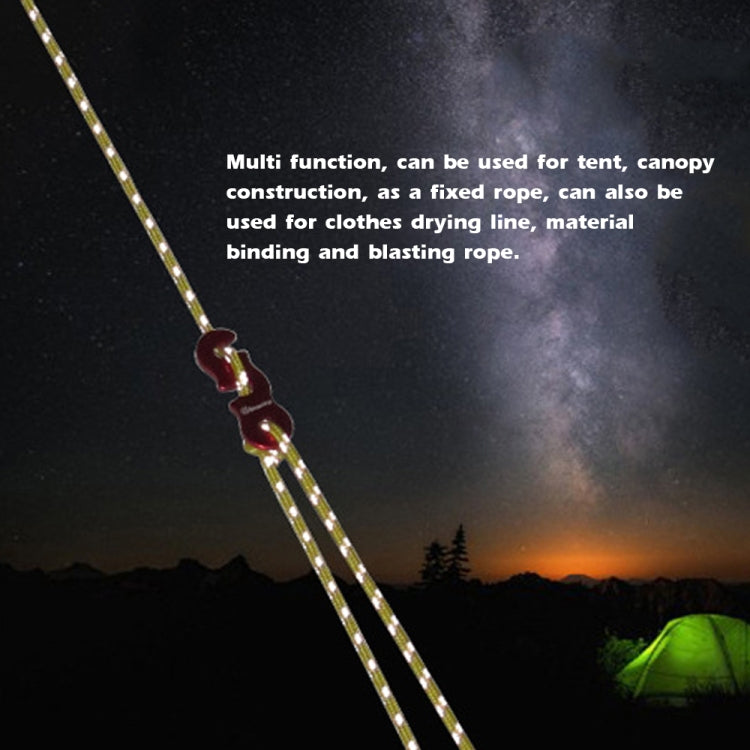 Outdoor Camping Tent Canopy Wind Rope Luminous Multi-Function Wind Rope Buckle Tent Fixed Rope Reluova