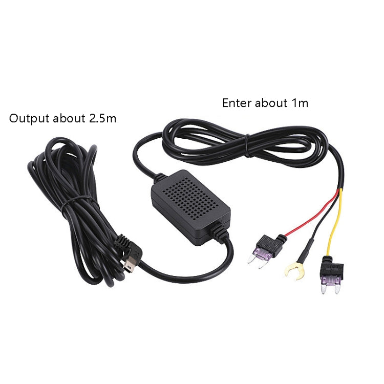 H516 Recording Step-down Line Shrinkage Video Car Charger Line Parking Monitoring Three-Core Power Cord