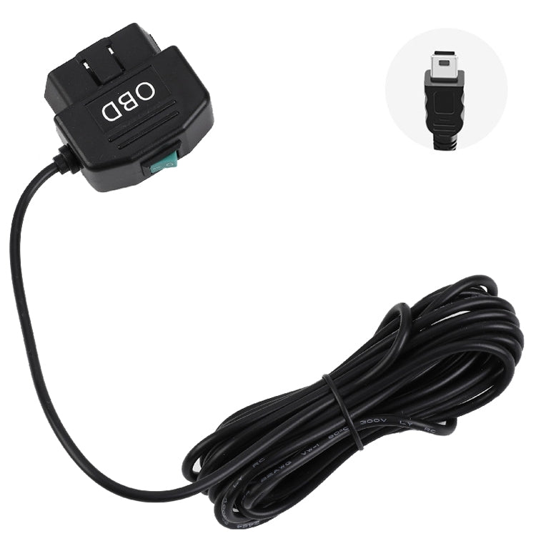 H507 Driving Recorder OBD Step-down Line Car ACC Three-Core Power Cord 12/24V To 5V 3A Low Pressure Protection Line, Specification: