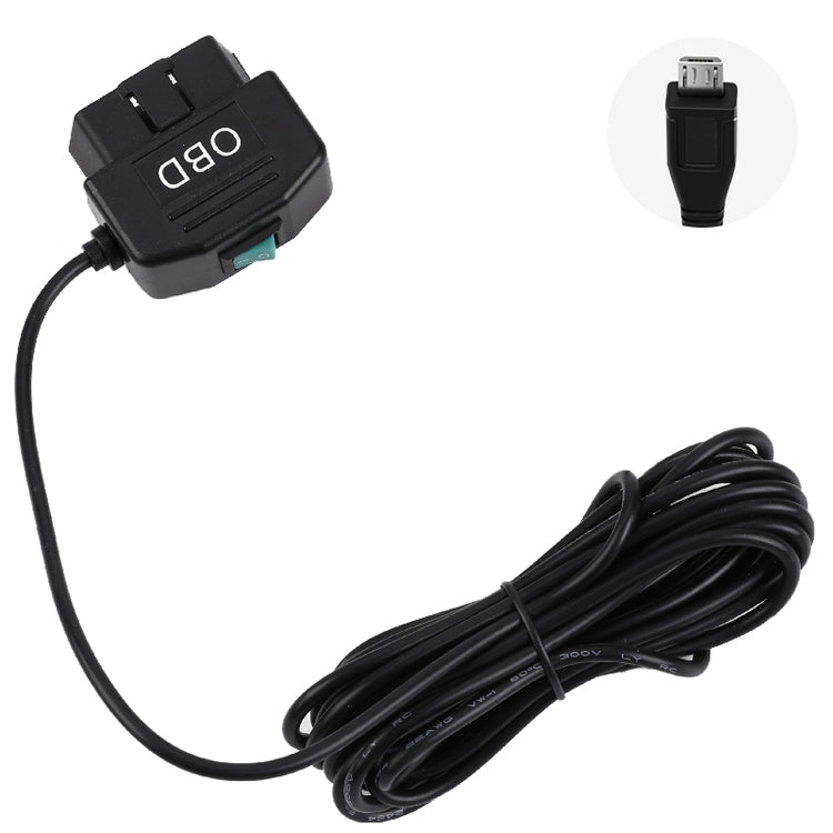 H507 Driving Recorder OBD Step-down Line Car ACC Three-Core Power Cord 12/24V To 5V 3A Low Pressure Protection Line, Specification: ÎҵÄÉ̵ê