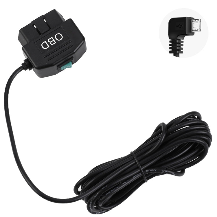 H507 Driving Recorder OBD Step-down Line Car ACC Three-Core Power Cord 12/24V To 5V 3A Low Pressure Protection Line, Specification: ÎҵÄÉ̵ê