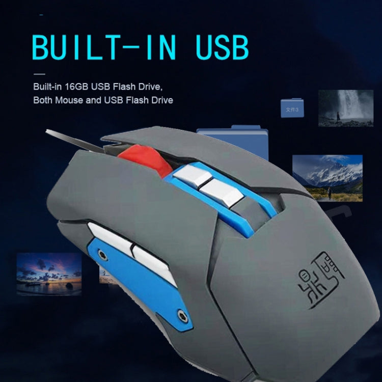 9 Keys 1600DPI Office Game USB Voice-Activated Voice Macro Programming Mouse, Cable Length: 2m