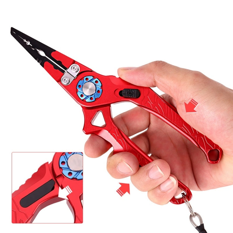 Multifunctional Open-Loop Lead-Pressing Fishing Pliers With Lock