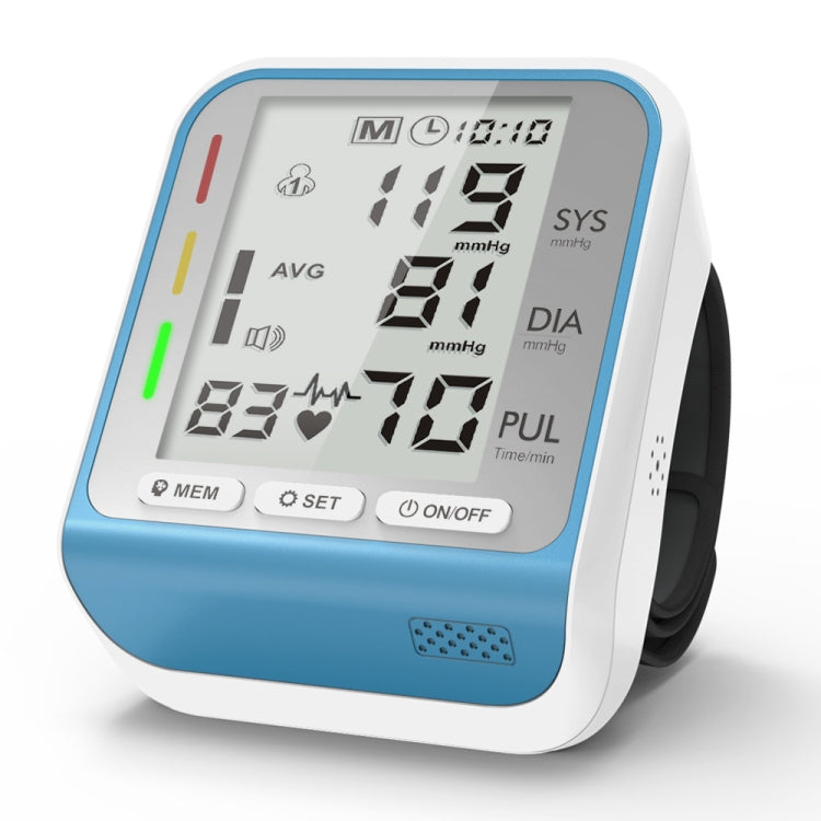 JZ-253A Automatic Electronic Sphygmomanometer Smart Wrist Type Indicator Blood Pressure Meter