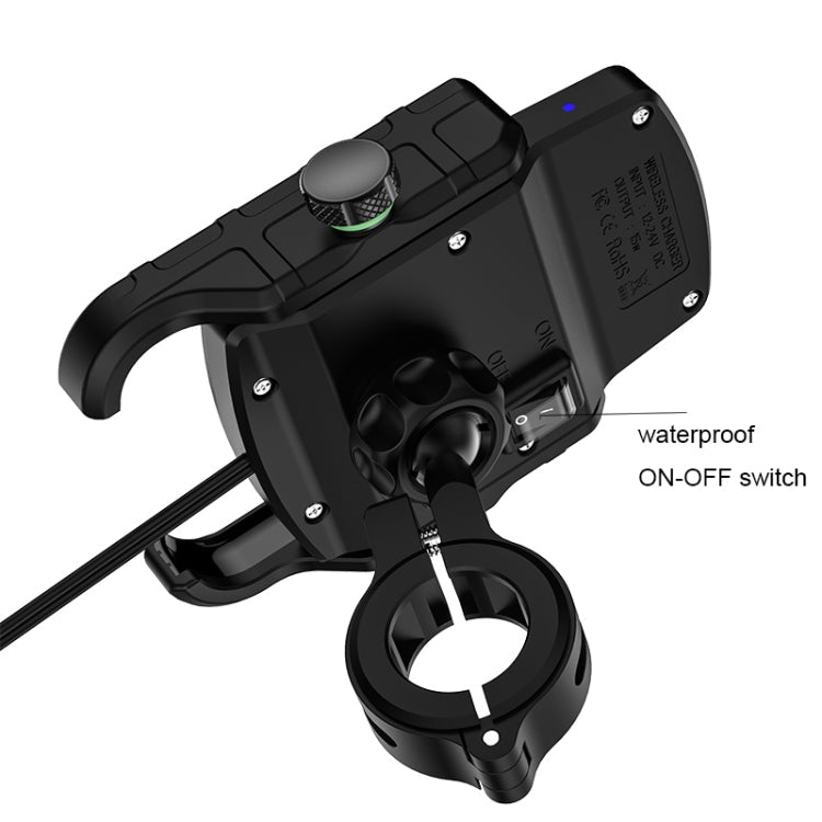 M9 Motorcycle Wireless Charging Mobile Phone Bracket 15W Fast Charging Mobile Phone Navigation Bracket ÎҵÄÉ̵ê