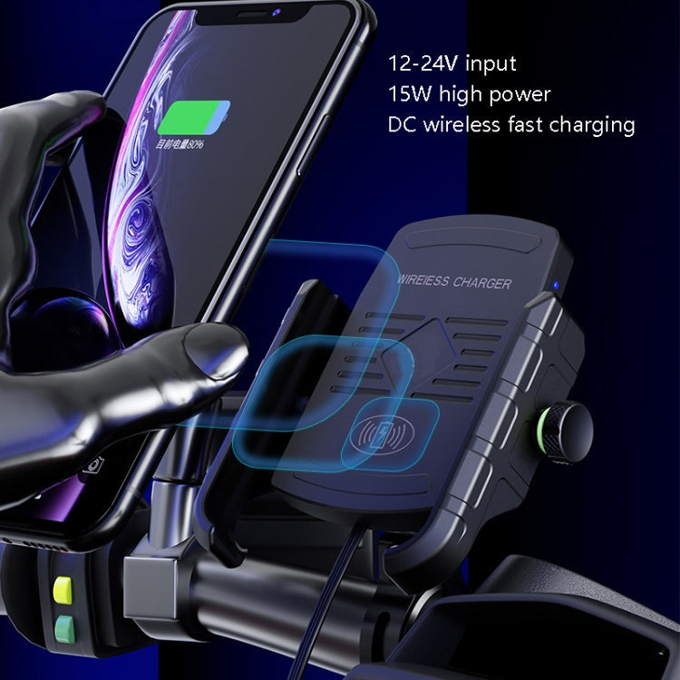 M9 Motorcycle Wireless Charging Mobile Phone Bracket 15W Fast Charging Mobile Phone Navigation Bracket ÎҵÄÉ̵ê