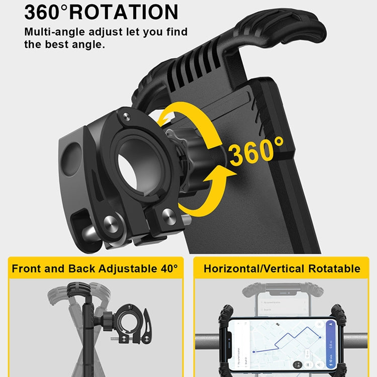 H18 Bicycle Mobile Phone Bracket Motorcycle Single-Handed Operation Mobile Phone Navigation Frame Reluova