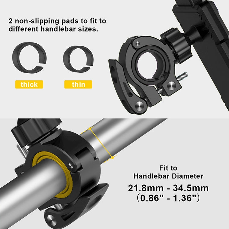 H18 Bicycle Mobile Phone Bracket Motorcycle Single-Handed Operation Mobile Phone Navigation Frame Reluova