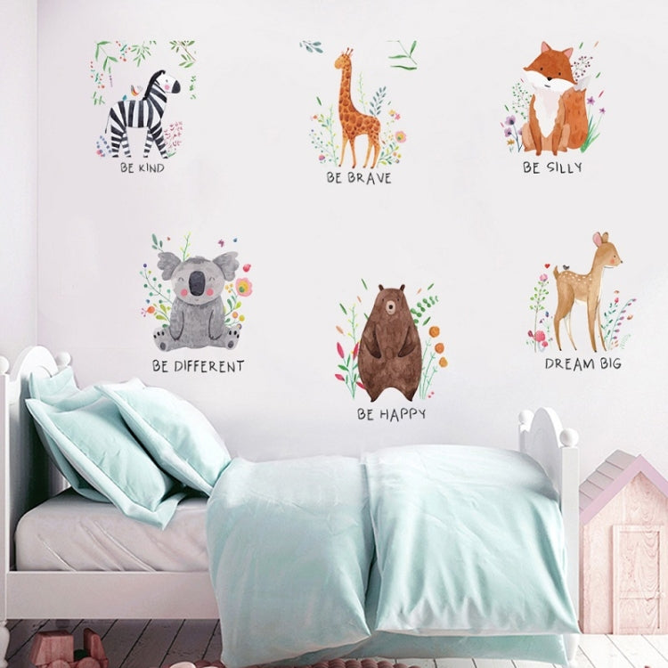 6 PCS/Set PY-31 Living Room Children Room Decoration Animal Wall Sticker My Store