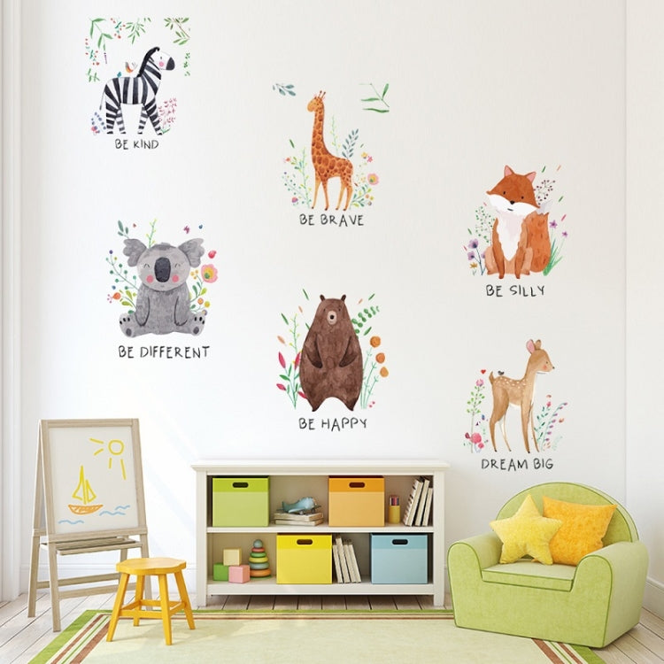 6 PCS/Set PY-31 Living Room Children Room Decoration Animal Wall Sticker My Store