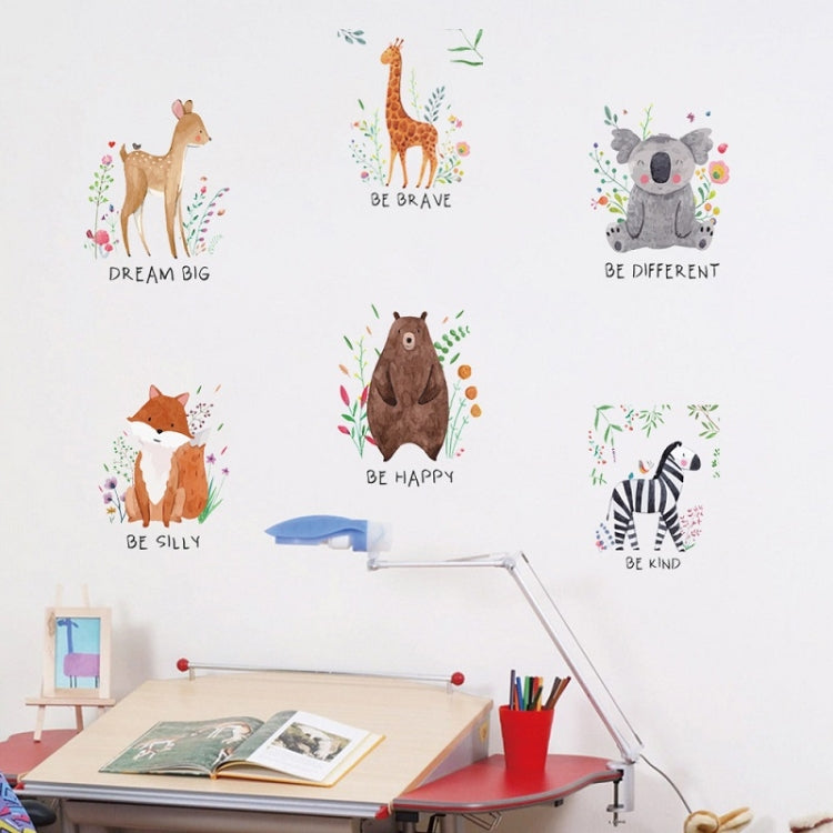 6 PCS/Set PY-31 Living Room Children Room Decoration Animal Wall Sticker My Store