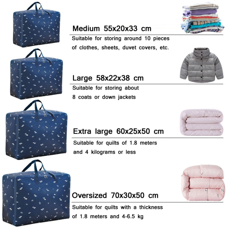 Oxford Cloth Quilt Moisture-Proof & Waterproof Storage Bag Zipper Portable Moving Luggage Bag, Series 2