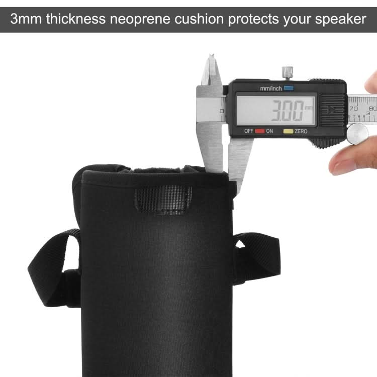 Neoprene Speaker Bag Portable Velvet Lining Protective Cover