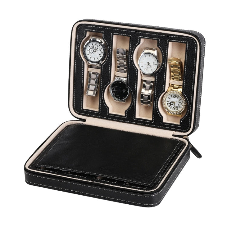 8-Digit Watch Storage Box Watch Display Box Portable Watch Travel Bag