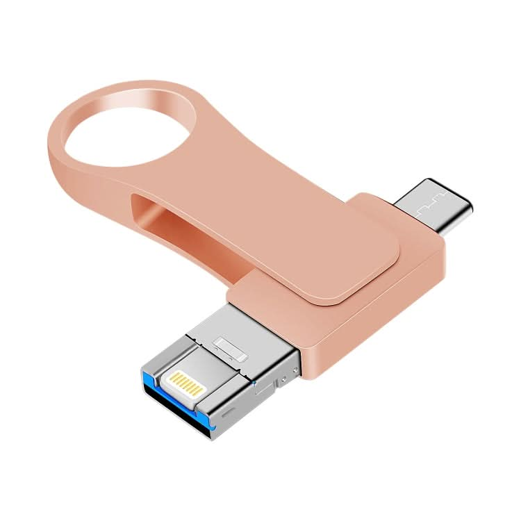 USB 3.0 + 8 Pin + USB-C / Type-C 3 in 1 Mobile Computer Metal U-Disk