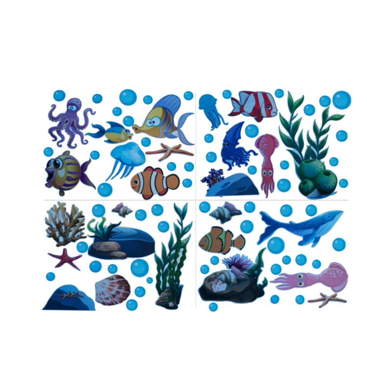 AFG3358 Blue Underwater World Luminous Wall Sticker My Store