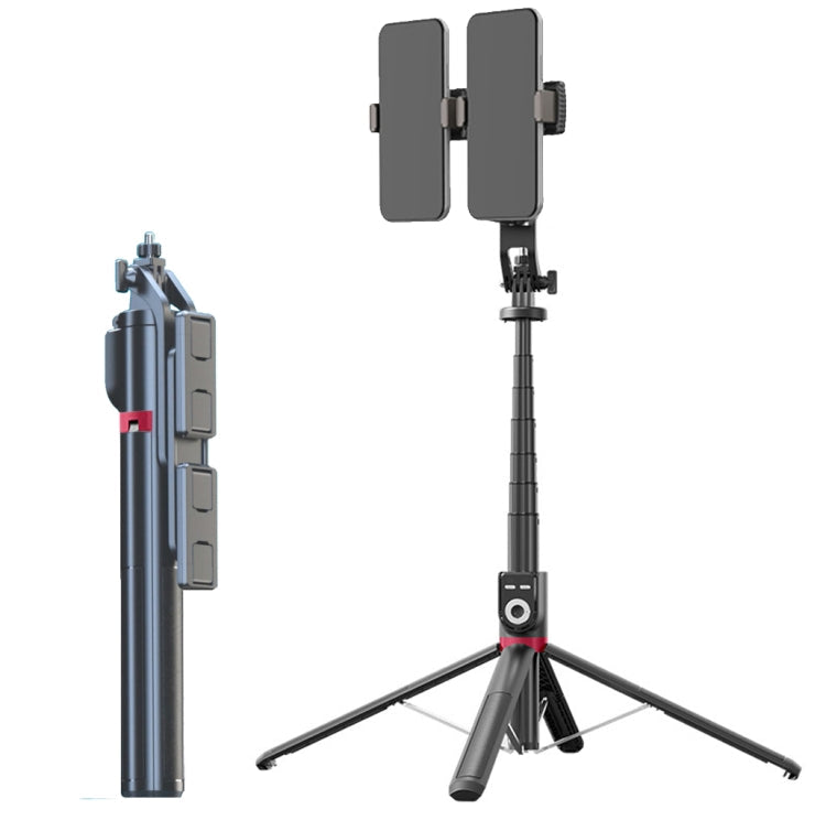 360-Degree Rotating Foldable Bluetooth Selfie Sticks Live Stand, Spec: