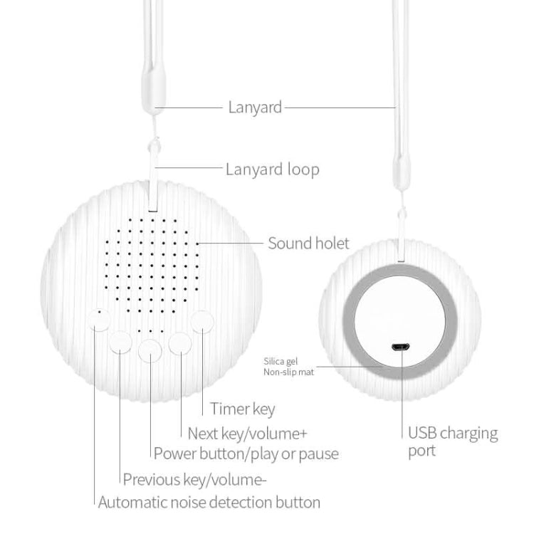 Baby Soothing Music White Noise Sleep Instrument Baby Crying Automatic Detection Sleep Instrument Reluova