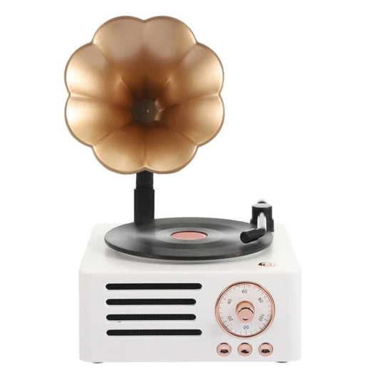 T15 Petunia Retro Vinyl Record Player Wireless Multifunction Mini Bluetooth Audio