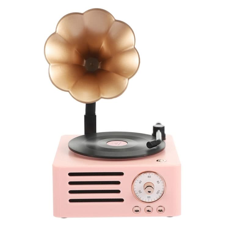 T15 Petunia Retro Vinyl Record Player Wireless Multifunction Mini Bluetooth Audio