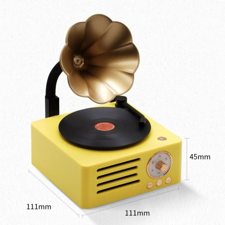 T15 Petunia Retro Vinyl Record Player Wireless Multifunction Mini Bluetooth Audio