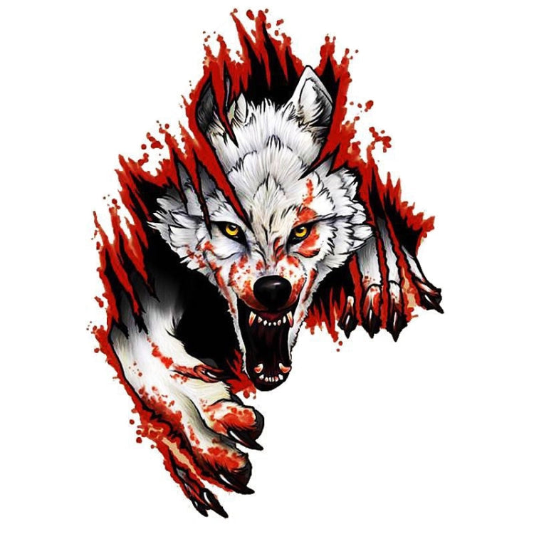 3D Realistic Wolf Head Hood Door Car Body Decoration Stickers Scratches Cover Waterproof Car Stickers ÎҵÄÉ̵ê