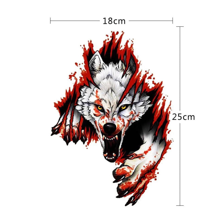 3D Realistic Wolf Head Hood Door Car Body Decoration Stickers Scratches Cover Waterproof Car Stickers ÎҵÄÉ̵ê