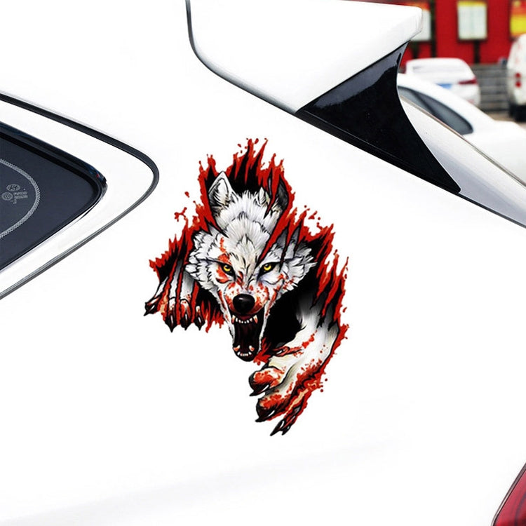 3D Realistic Wolf Head Hood Door Car Body Decoration Stickers Scratches Cover Waterproof Car Stickers ÎҵÄÉ̵ê