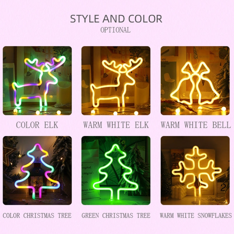 Christmas Decoration Neon Lights Wall-Mounted Ornaments, Spec: