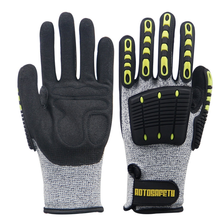 ROTOSAFETY RZT-HFZ20 Shock-Proof Anti-Smashing Anti-Cutting Anti-Collision Gloves TPR Mechanical Maintenance Fire Rescue Miners Mining Anti-Stab Gloves