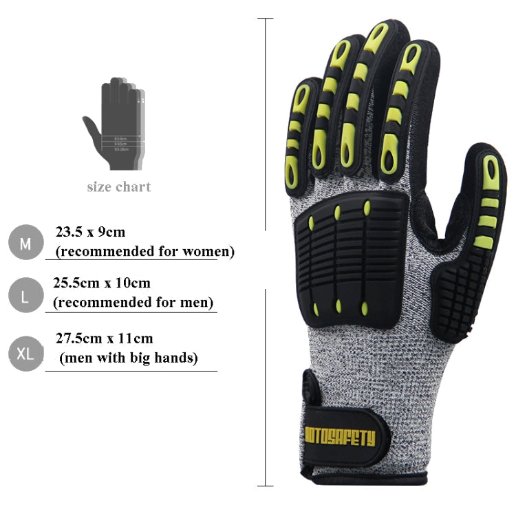 ROTOSAFETY RZT-HFZ20 Shock-Proof Anti-Smashing Anti-Cutting Anti-Collision Gloves TPR Mechanical Maintenance Fire Rescue Miners Mining Anti-Stab Gloves