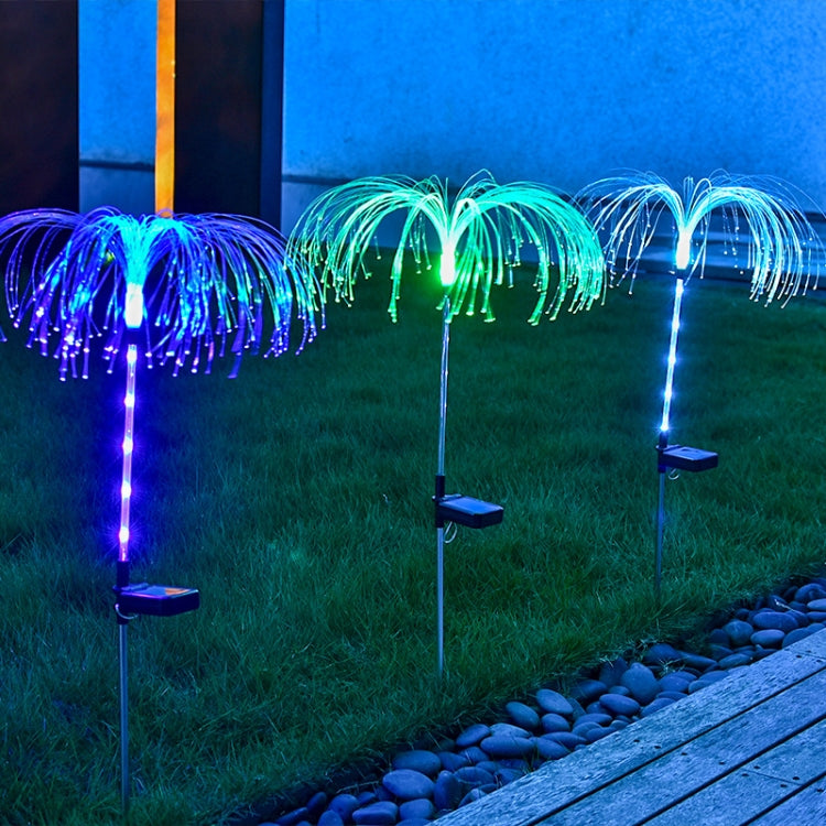 Solar Fiber Optic Jellyfish Lamp Lawn Ground Plug LED Lamp Outdoor Garden Decoration Lamp