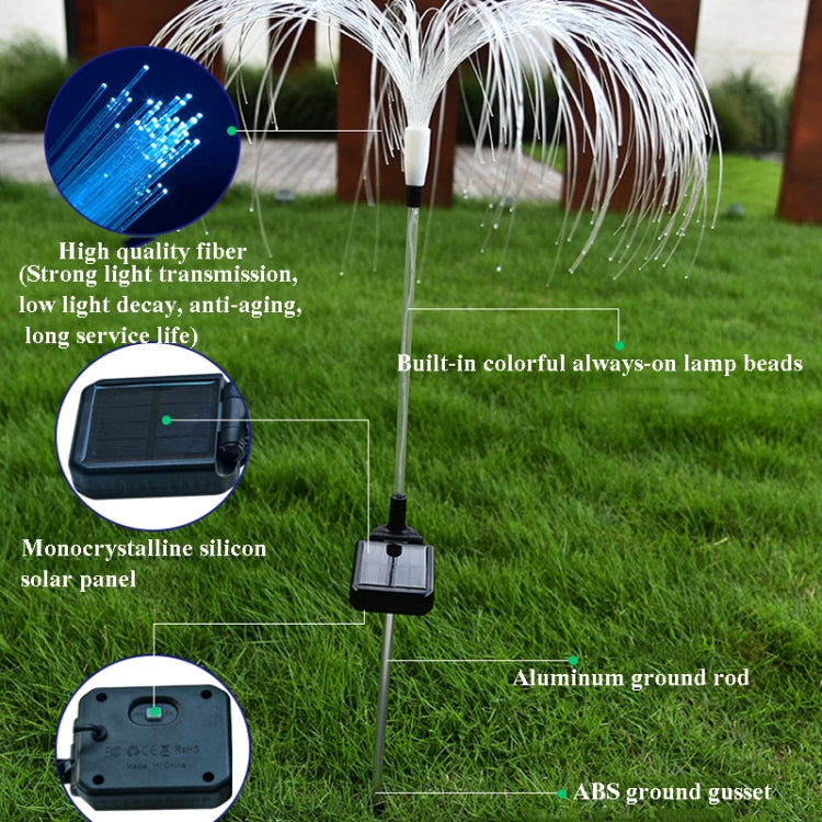 Solar Fiber Optic Jellyfish Lamp Lawn Ground Plug LED Lamp Outdoor Garden Decoration Lamp My Store