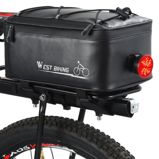 WEST BIKING Electric Bike Back Seat Driving Bag Mountain Bike Riding Waterproof Storage Bag