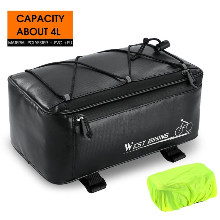 WEST BIKING Electric Bike Back Seat Driving Bag Mountain Bike Riding Waterproof Storage Bag Reluova