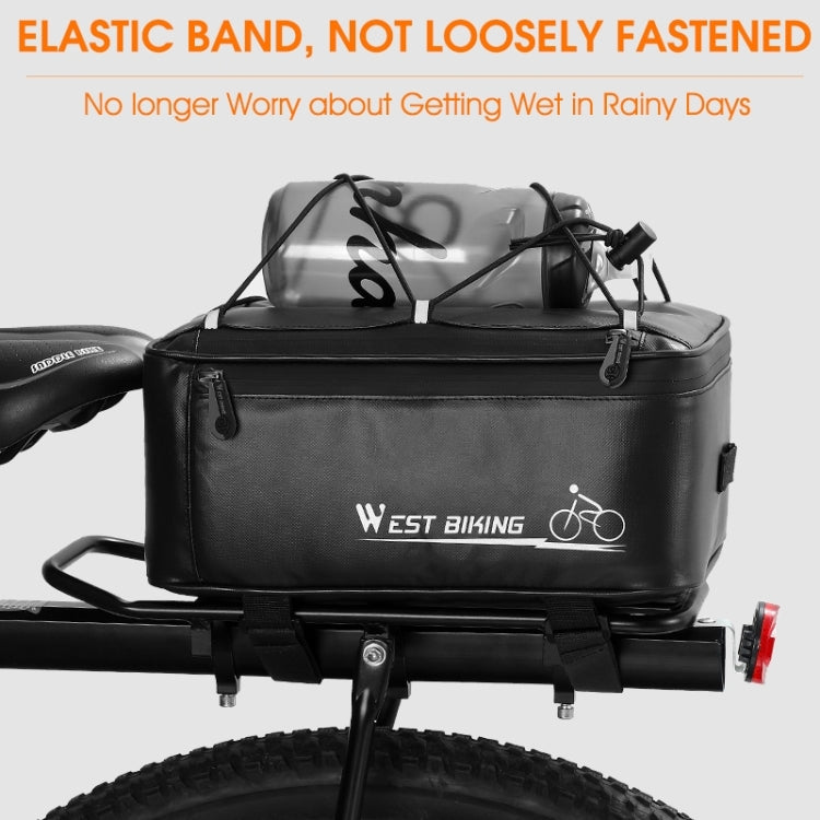 WEST BIKING Electric Bike Back Seat Driving Bag Mountain Bike Riding Waterproof Storage Bag Reluova