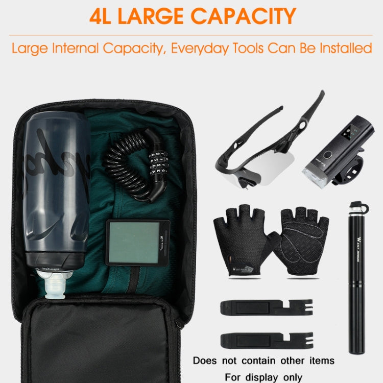 WEST BIKING Electric Bike Back Seat Driving Bag Mountain Bike Riding Waterproof Storage Bag