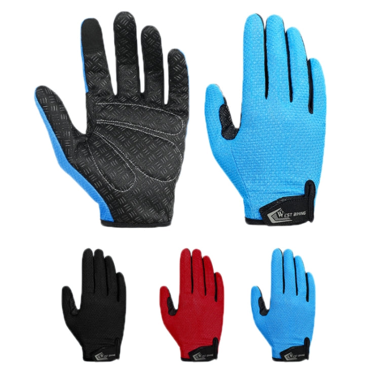 WEST BIKING YP0211223 Full-Finger Gloves For Cycling Shock Absorption Non-Slip Touch Screen Gloves Reluova