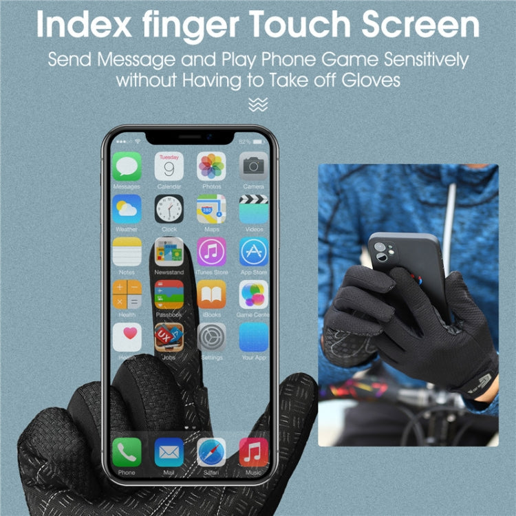 WEST BIKING YP0211223 Full-Finger Gloves For Cycling Shock Absorption Non-Slip Touch Screen Gloves