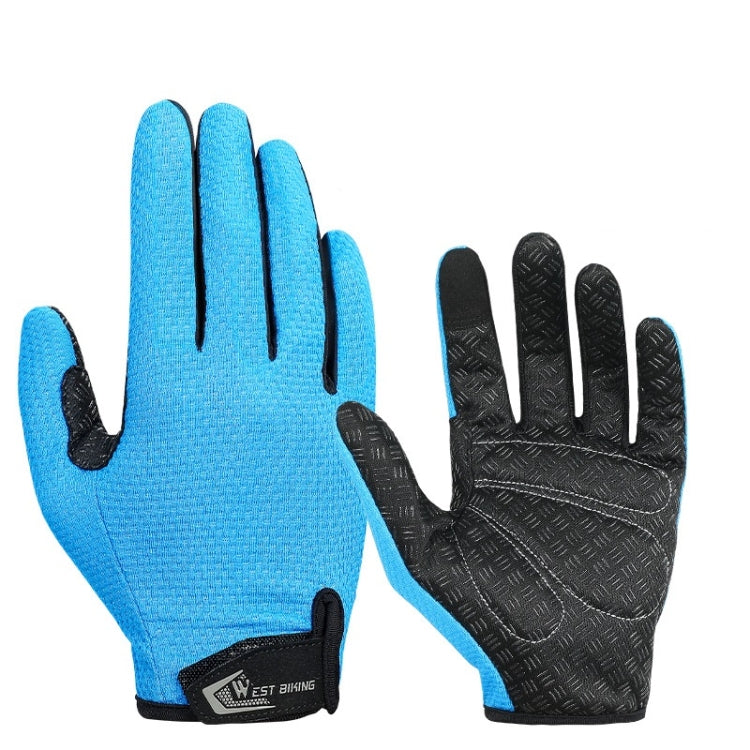 WEST BIKING YP0211223 Full-Finger Gloves For Cycling Shock Absorption Non-Slip Touch Screen Gloves Reluova