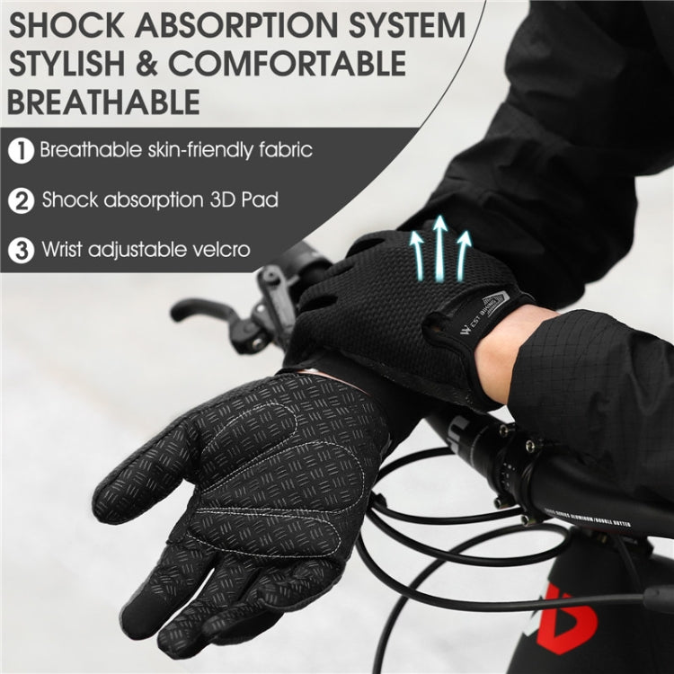 WEST BIKING YP0211223 Full-Finger Gloves For Cycling Shock Absorption Non-Slip Touch Screen Gloves Reluova