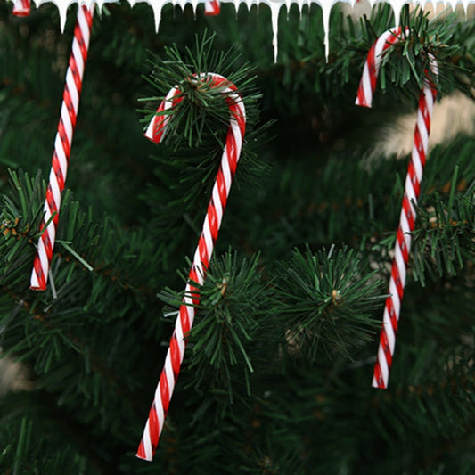 6 PCS / Pack Christmas Decorations Christmas Candy Cane Christmas Tree Ornaments